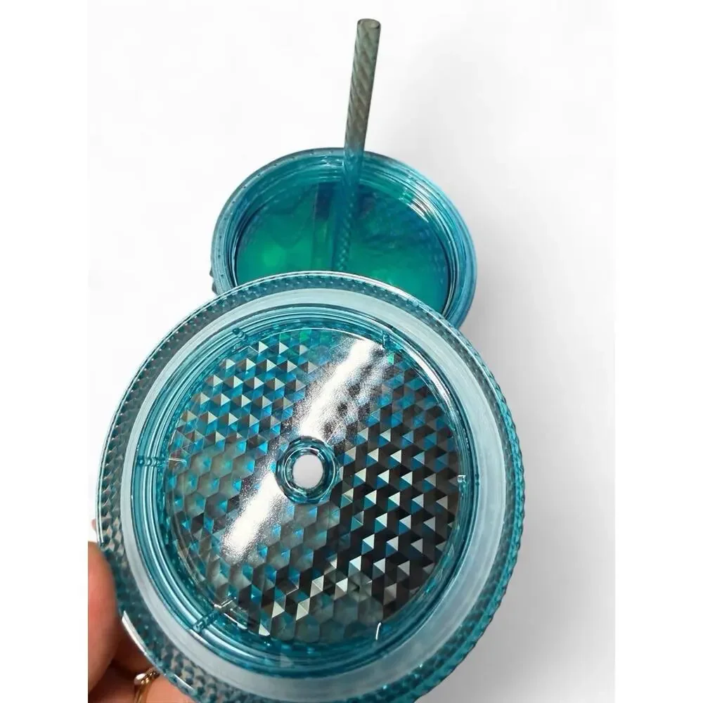 2023 Starbucks Gradient Blue Bling Ombre Studded Tumbler Venti Cup 24oz NEW